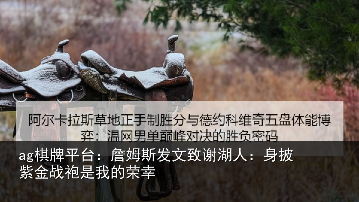 ag棋牌平台:詹姆斯发文致谢湖人:身披紫金战袍是我的荣幸